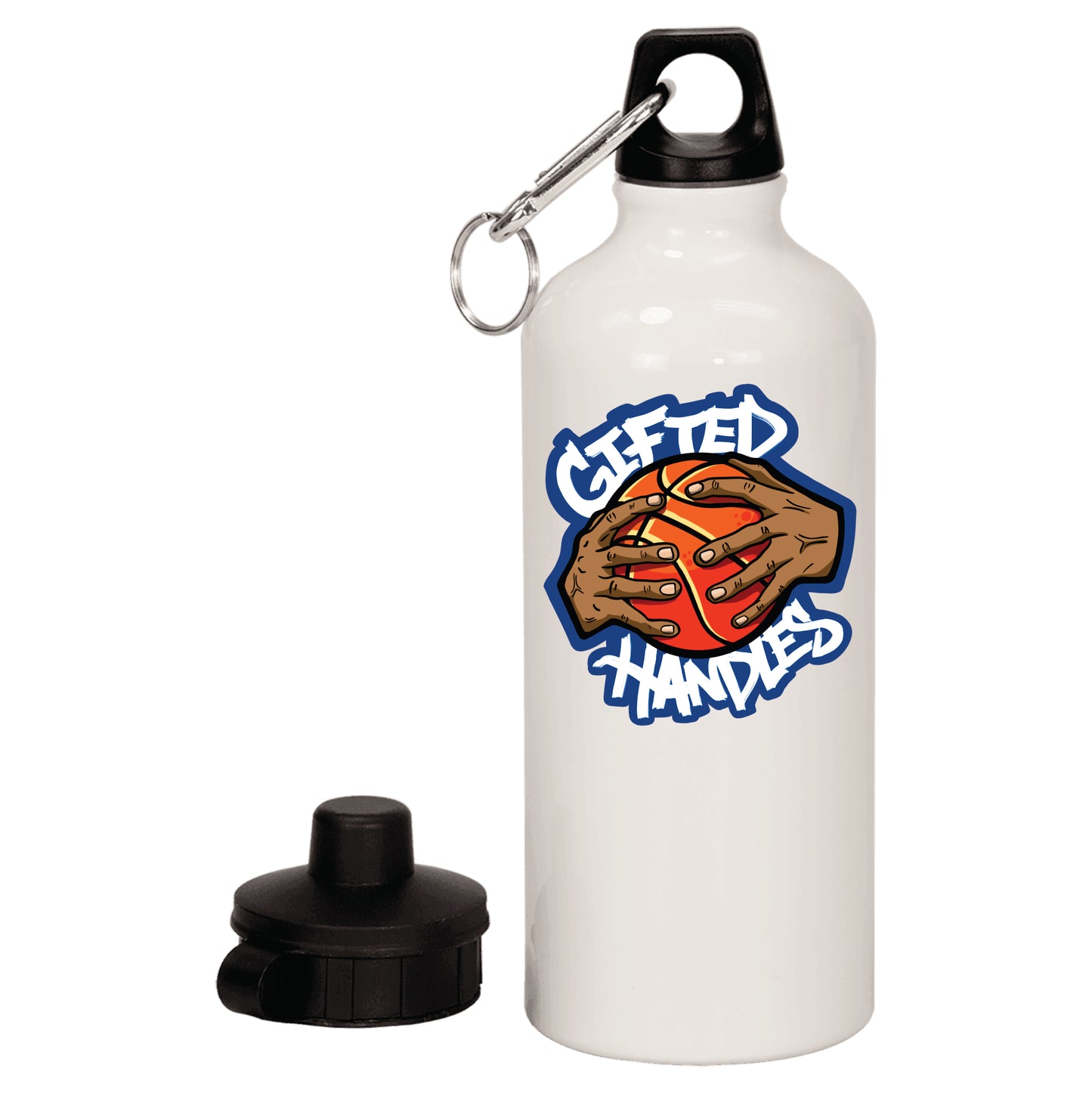 20 oz. White Aluminum Water Bottle