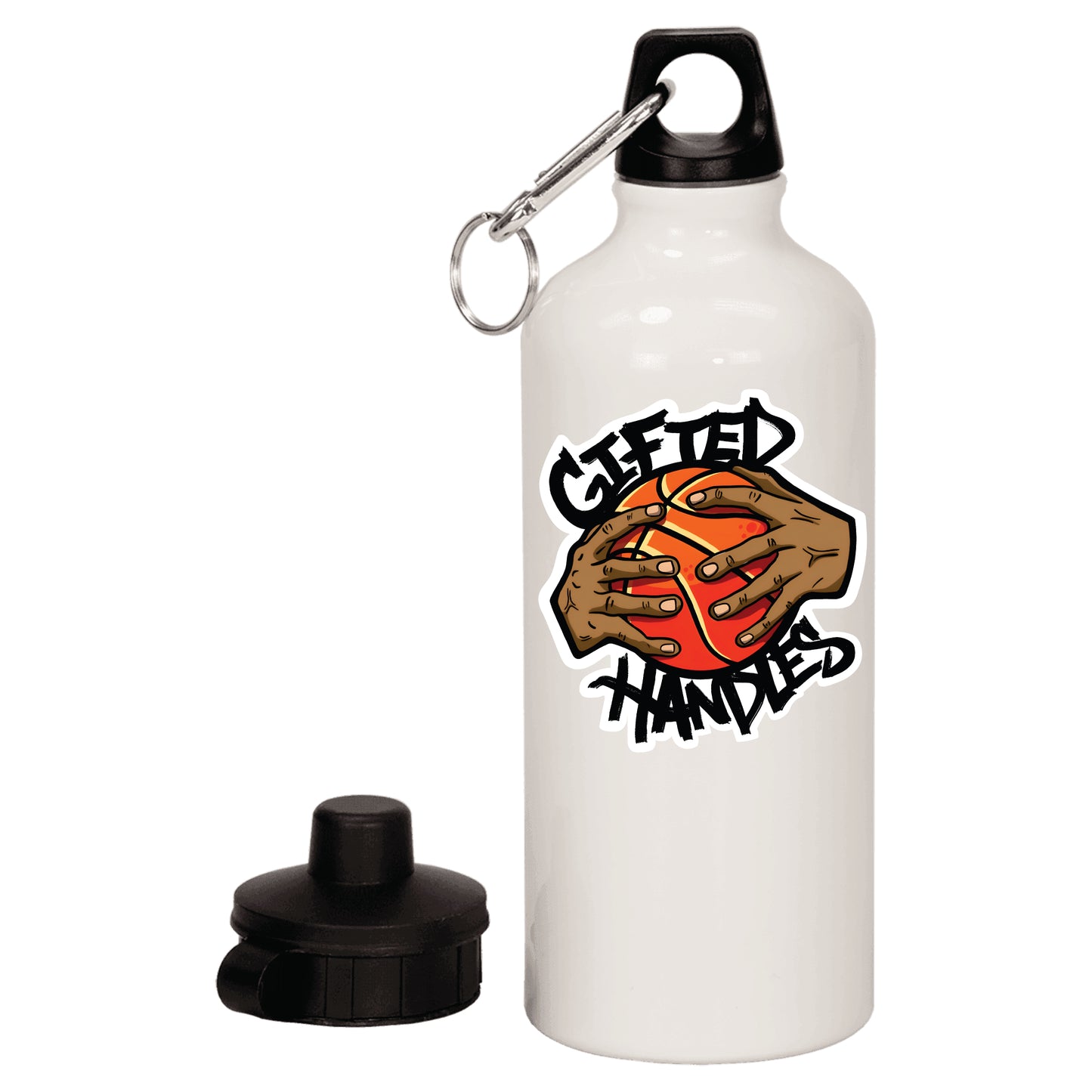 20 oz. White Aluminum Water Bottle